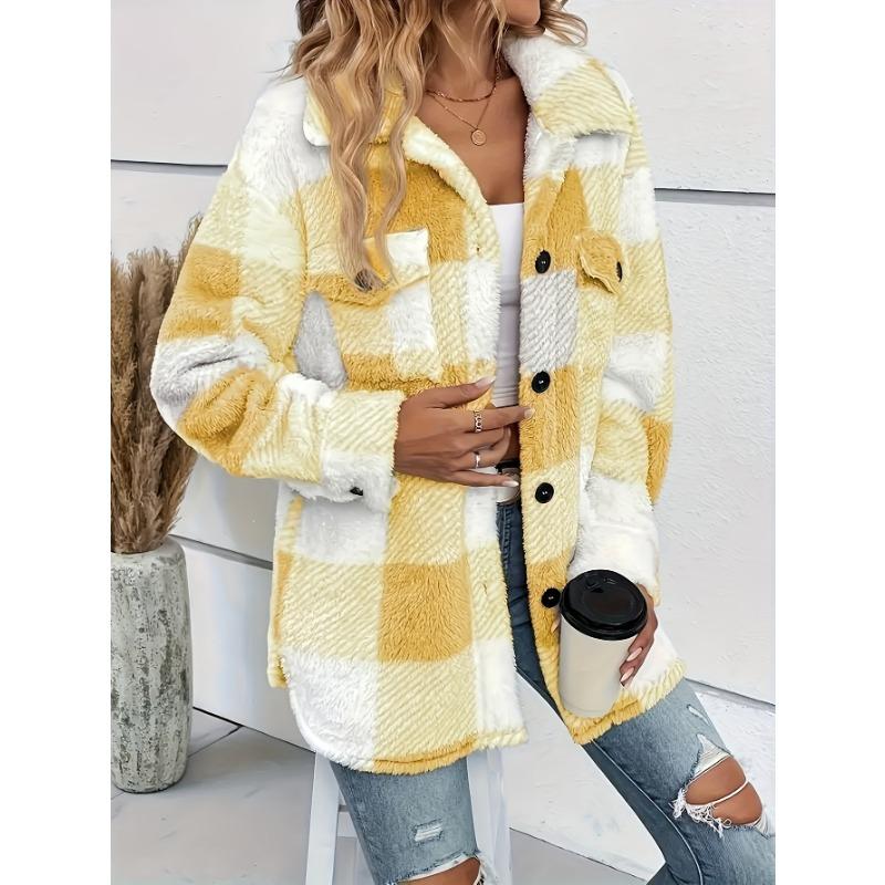 Elegant Directional Fluffy Winter Jacket