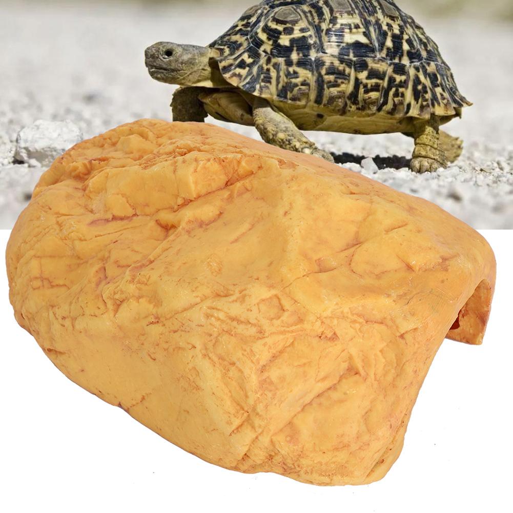 Harz-Unterschlupf für Reptilien Aquarium-Dekoration Künstliche Weiche Stabile Versteckhöhlen