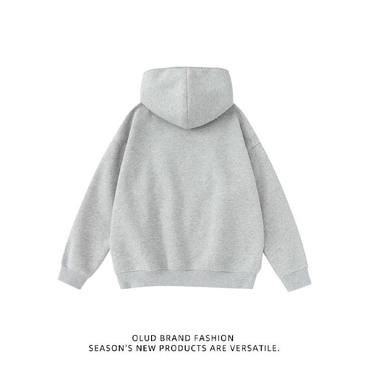 Men's Hooded Sweatshirt Heavy Loose Fit Men's Jacket Spring Autumn 2025 New American Style Top Men L