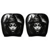 2Pcs Cartoon Car Headrest Covers Exaggerated Car Seat Headcover  Halloween Christmas Holiday