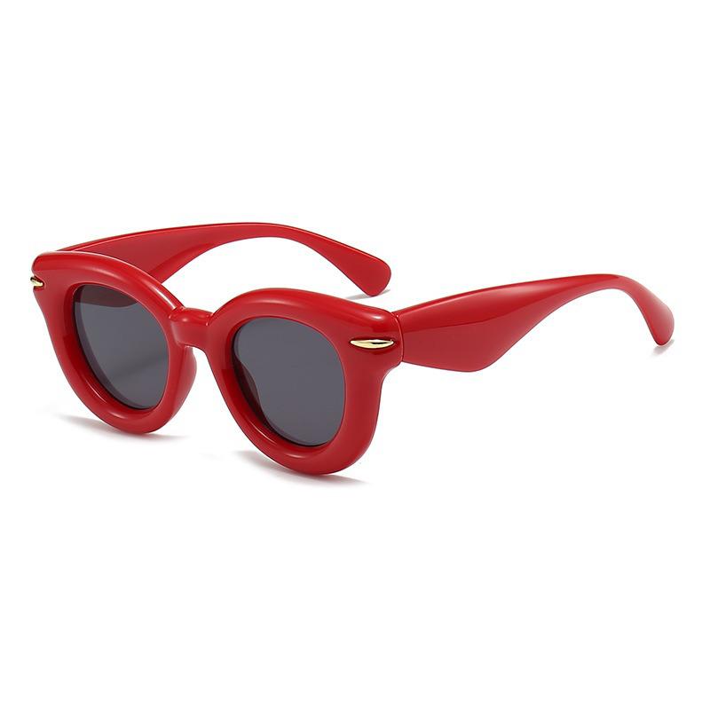 Retro Round Frame UV Protection Slimming Sunglasses for Summer