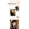 Mei Mary Black beret - women's spring/autumn versatile fashion knit beanie