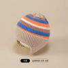 Cappellino invernale per neonato berretto a forma di orso coreano cappello invernale in lana a maglia per bambini berretto tinta unita cappello invernale per neonato con paraorecchie
