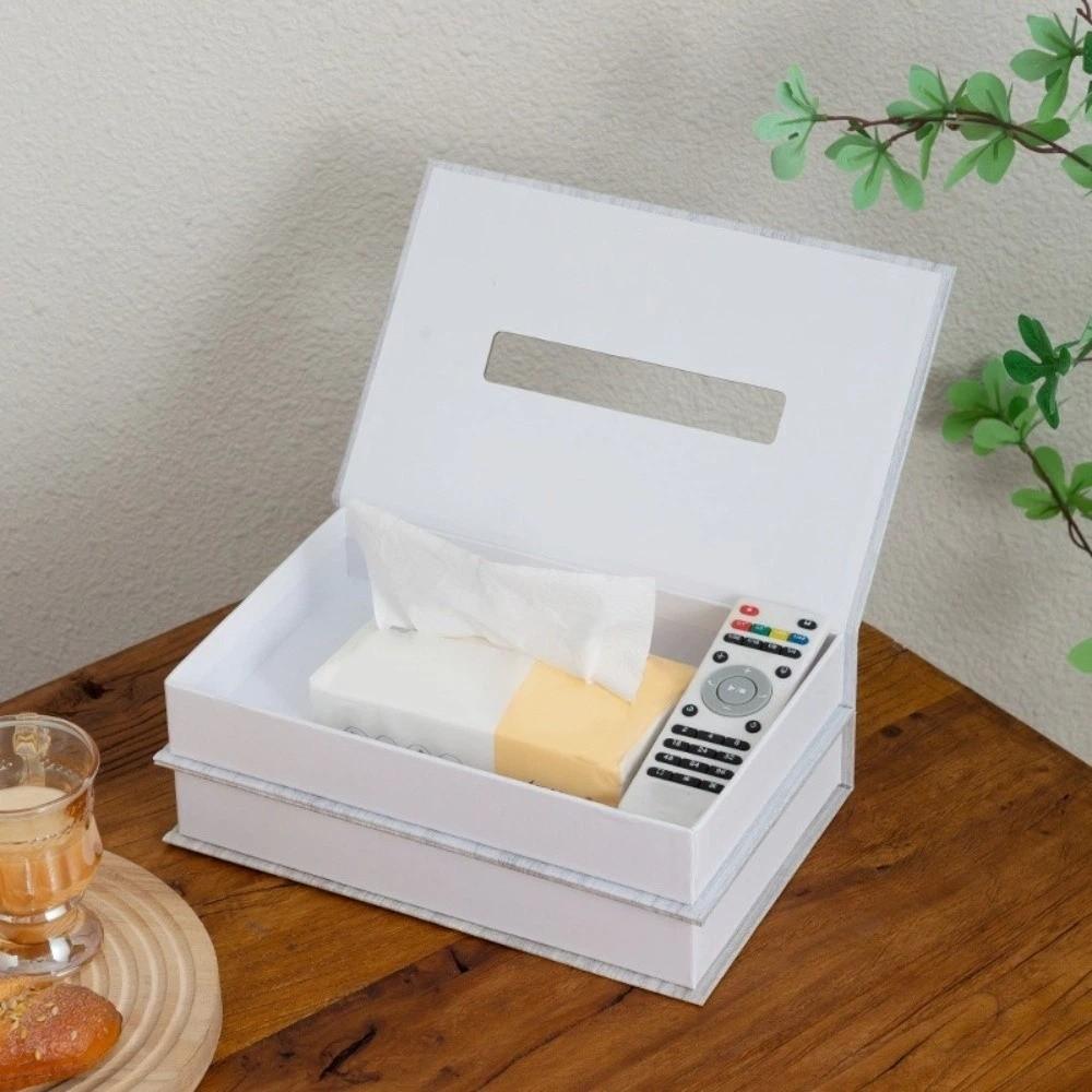 Luxury Book Style Tissue Box Ornaments Napkin Holder Case Organizer Paper Box  Home Decoration