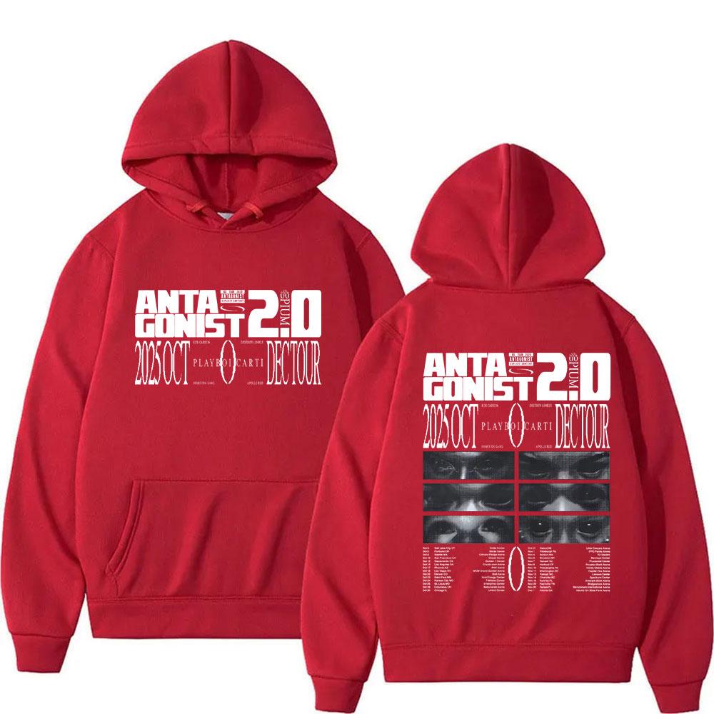Raper PLAYBOI CARTI ANTAGONIST Tour Album Nowa Bluza Mężczyźni Kobiety Moda Długi Rękaw Oversize Bluza Hip Hop Streetwear
