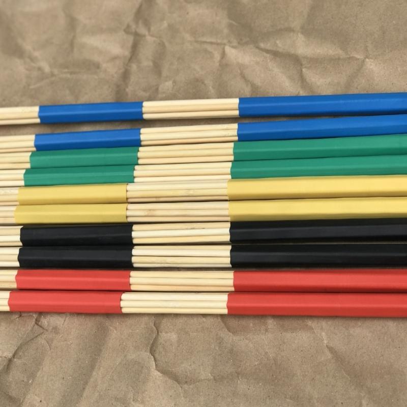 1 Pair Bamboo Drumsticks Brushes Multi-Rod Bundle Sticks for Folk Music