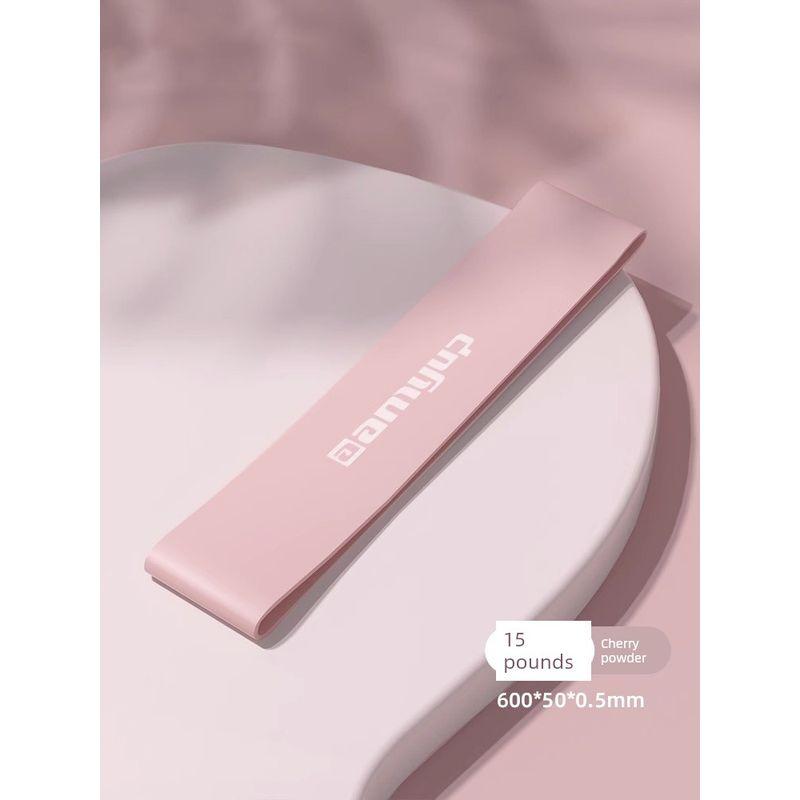 

Elastic Band Hip Raise Shaping Fitness Training Men s and Women s Yoga Latex Pull Back Muscle Pull-up Tension Resistance Ring [Pink 15 lbs] thin legs thin arms