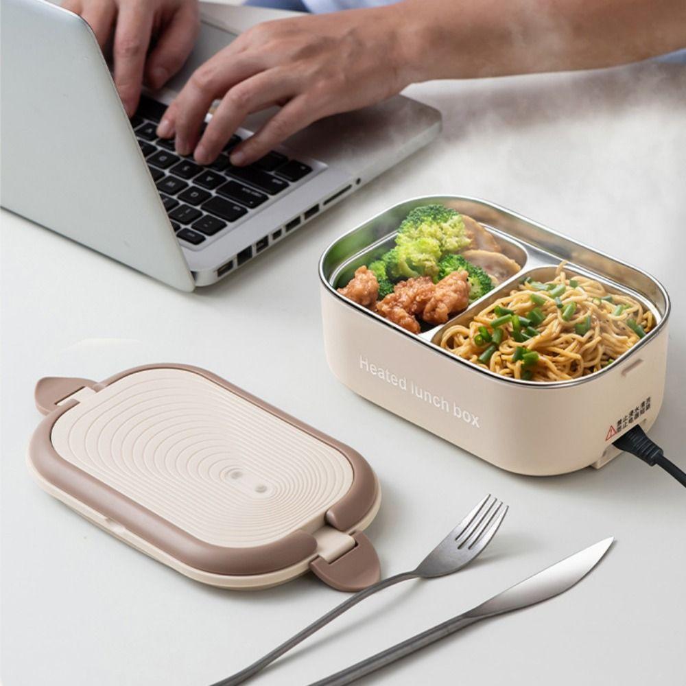 Stainless Steel Constant Temperature Lunch Box UK/EU/US Plug Plug-in Heated Lunch Box  Office