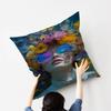 1pc Nordic Boho Fashion Glasses Woman With Flowers Personalized Pillow Dust Cover Bedroom Kids Party Decoration Pillowcase