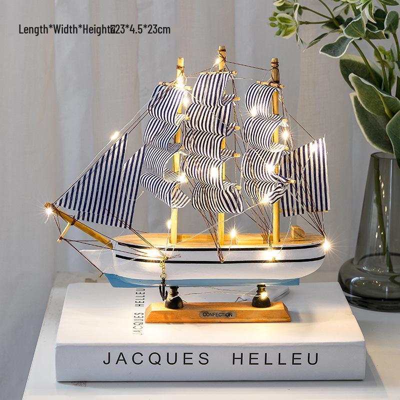 Sailboat Ornament: Creative Home Décor for Living Room, Wine Cabinet, Graduation Gift, or Office Desktop