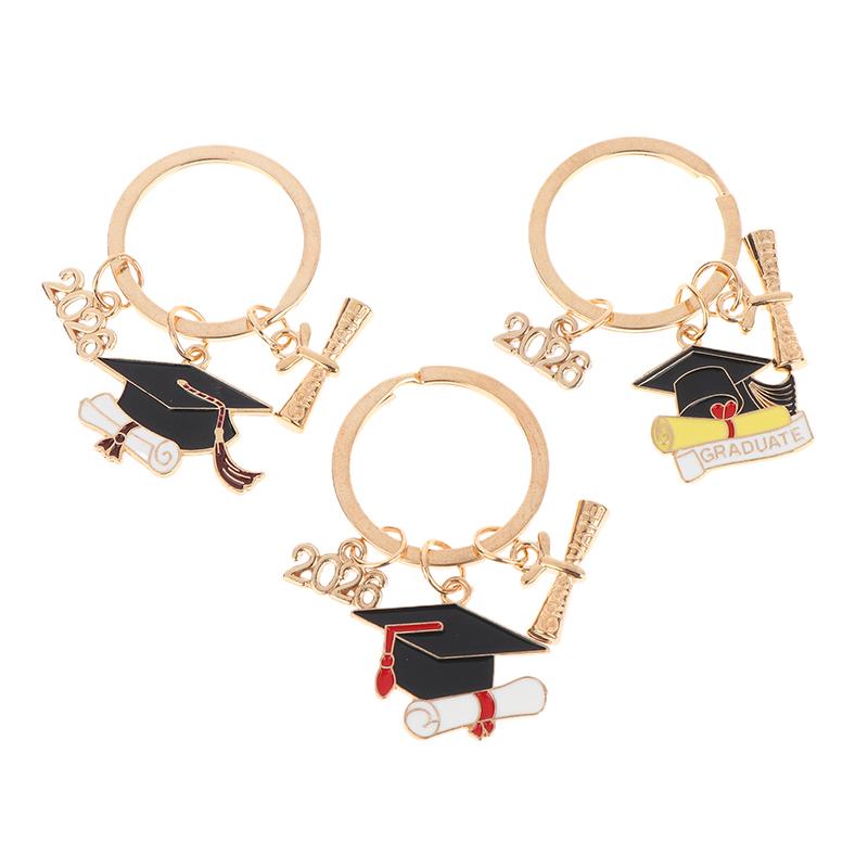 1Pcs 2026 Graduation Key Ring With A Hat And Credentials, Graduation Season Gift Key Ring Pendant, Suitable For Hanging Ba