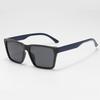 European and American square sunglasses retro fashion large frame men's and women's thin sunshade glasses street photo PC sunglasses