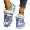 New Plus-size Christmas Short Snow Boots Season New Plus-size Fleece Casual Women's Flat Sole for Warmth