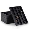 Black Jewelry Display Tray Stackable Bracelets Storage Organizer Necklaces Display Props  Dresser