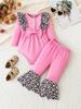 Baby Newborn Clothes Printed Long Sleeve Romper And Pants Children' Clothing Sets
