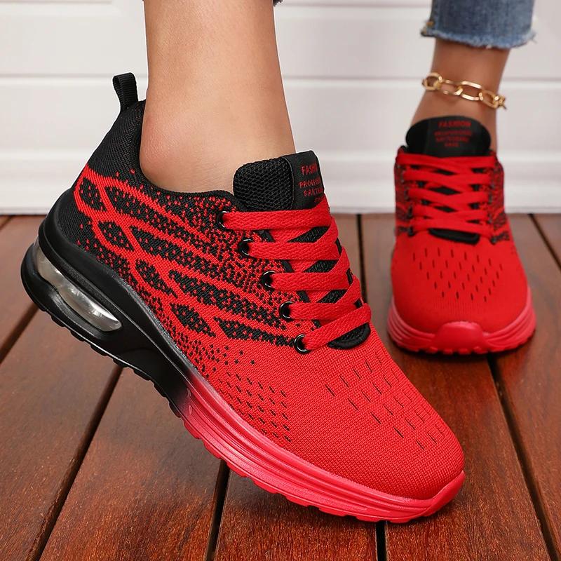 Sneakers Women Air Cushion Running Shoes Women Mesh Breathable Walking Shoes Tennis Sport Shoes