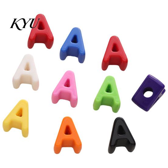 Craft Beads Set 10Pcs DIY Acrylic Bubble Letter Beads, Colorful Large Alphabet for Jewelry Making Crafts Making, Spacer Keychain Bag Charm Custom Word