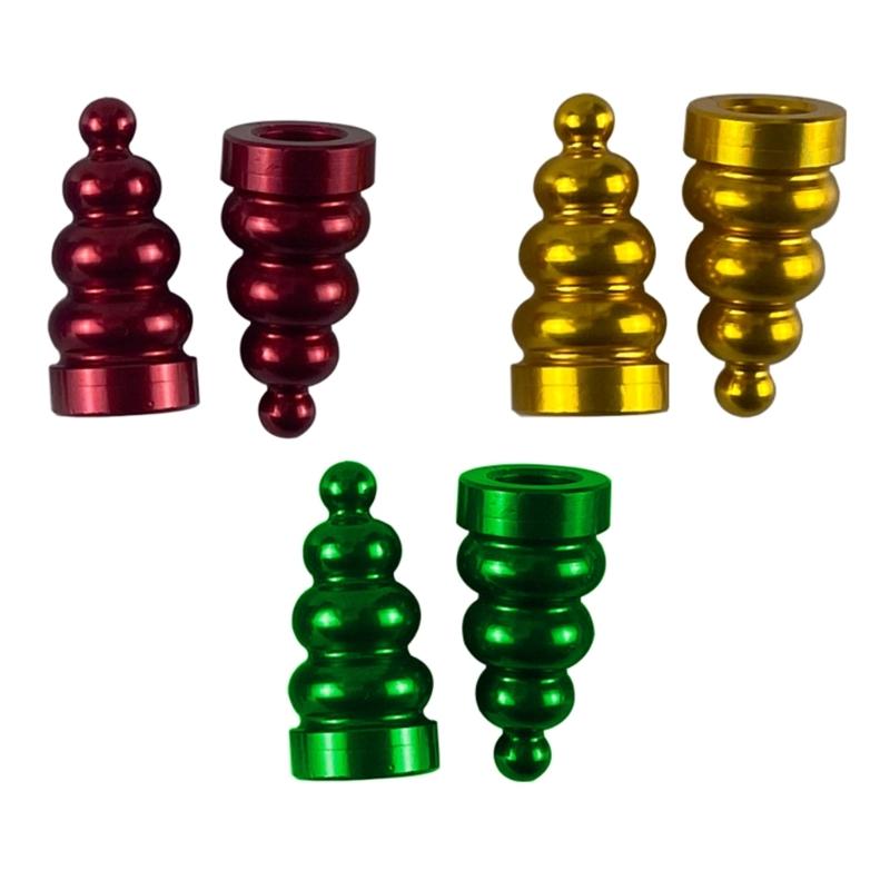 Tire Valve Stem Caps Aluminum Tire Valve Caps Set Universal Stem Covers for Car Trucks Motorbikes SUVs & Bikes 4-Piece