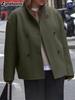 Women's Wool Overcoat - Plus Size Sherpa Lined Coat for Fall Winter Casual Wear