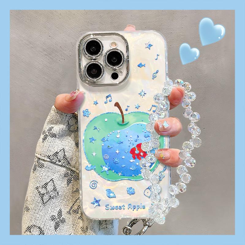 Blue Apple Goldfish Compatible Case for iPhone 13-17 Pro Max with Chain, High-End, Drop-Proof Design