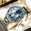 POEDAGAR Sport Men Watch Waterproof Luminous Chronograph Date Quartz Military Man Wristwatch Stainless Steel Men's Watches Reloj