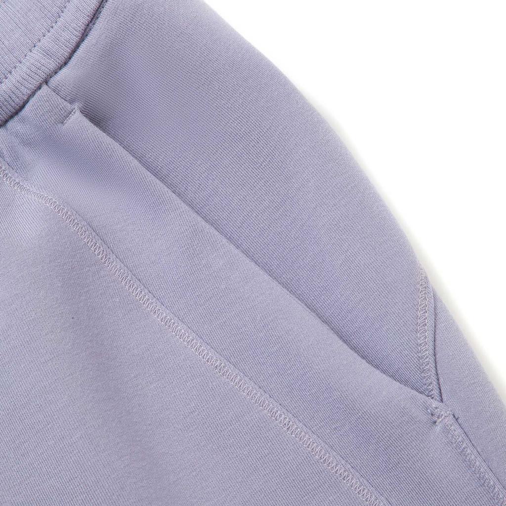 Li Ning Casual Straight Leg Simple Versatile Solid Color Mid Waist Knitted Sports Pants Women bottoms Fog-Purple AKLV970-1