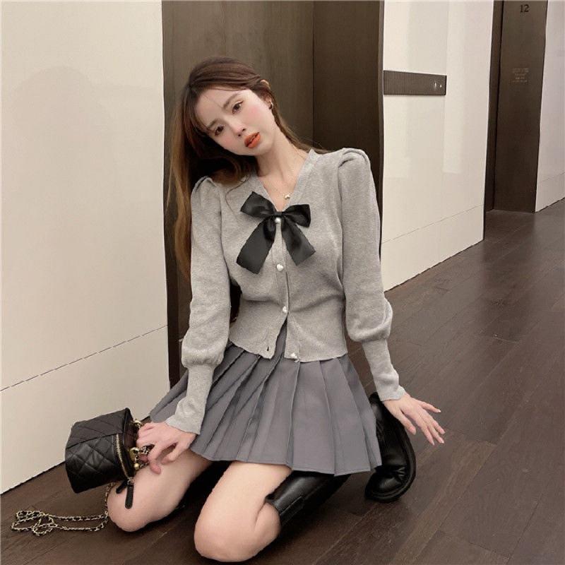 pleated skirt women's college fresh temperament high waist thin versatile Korean version slim skirt spring and autumn fashion a word solid color