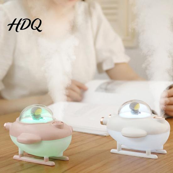 Desktop Humidifier Humidifier Airplane Shaped with Light Portable 220ml Water LED Light Tank Capacity Quiet Operation for Skin Moisturizing