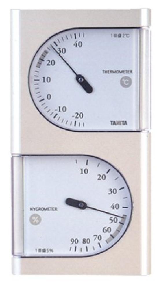 

TANITA Аналоговый термогигрометр жемчужно-белый TT-518-PR