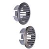 4Pcs 3in/76mm RV Air Louver Ceiling Vent 316 Stainless Steel Boat Ventilation Cover Round Air Vent L