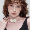 NOISCHE N fleur Necklace _ IVORY