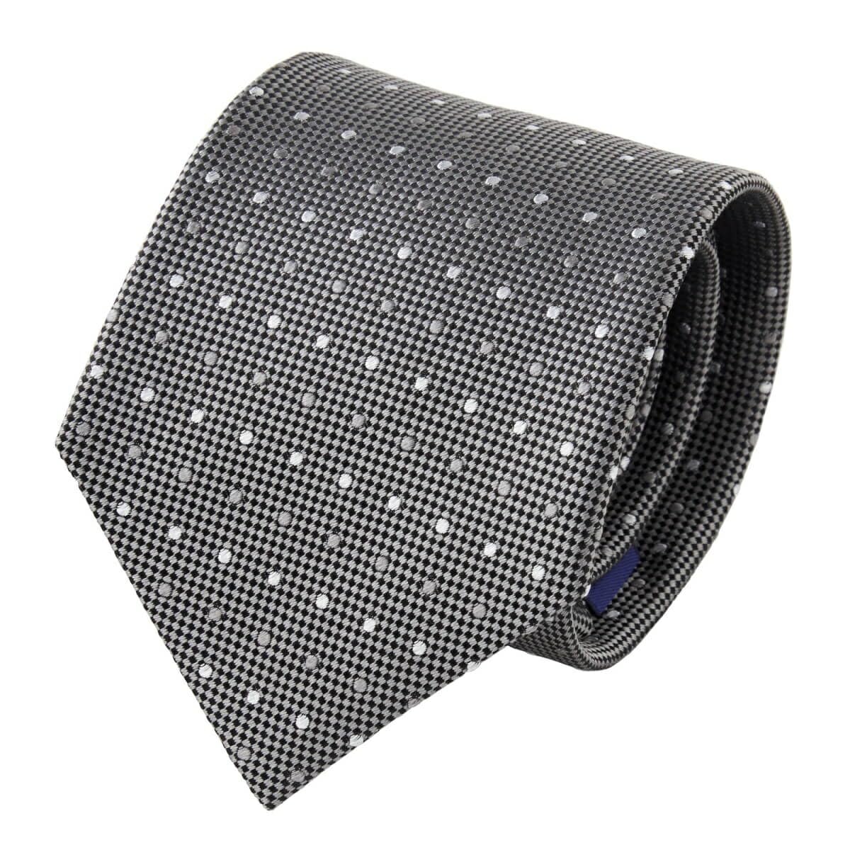 

[Ogier] 100% Silk Tie, Regular Tie, Jacquard Weave, Dot Pattern, Gift, Business, Men s, Stylish, 8cm Width