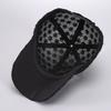Rhinestone Flower Baseball Cap Lace Mesh Peaked Hat Fashion Visors Cap  Outdoor