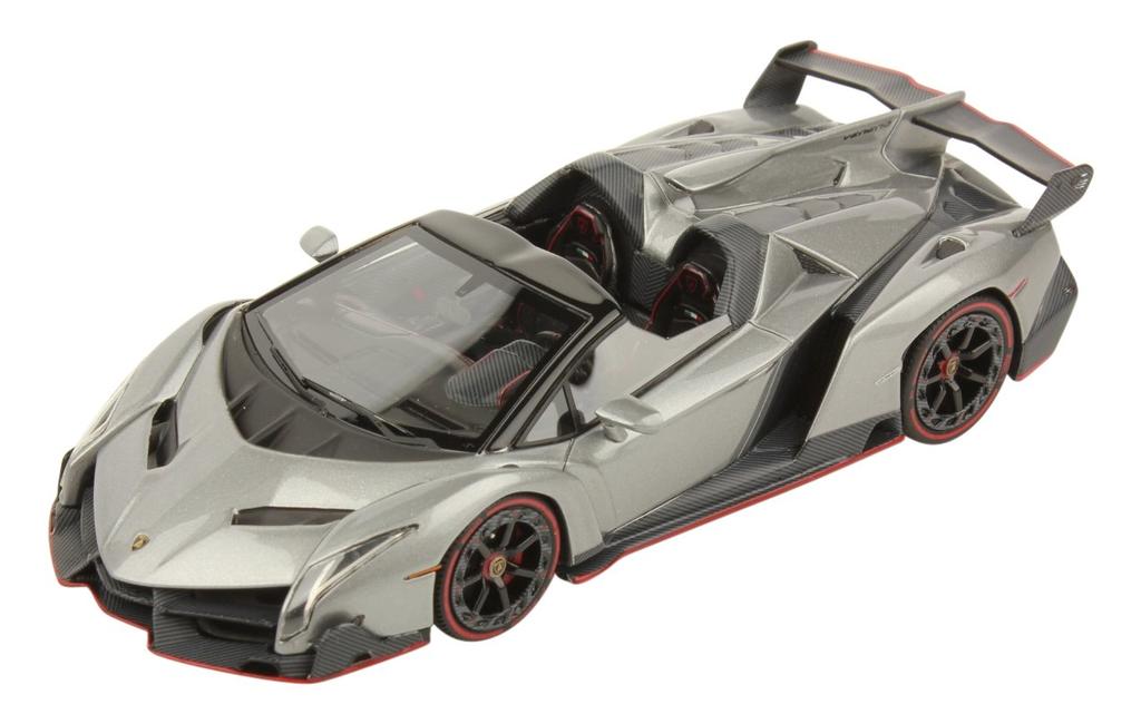 LOOKSMART Lamborghini Veneno Roadster Metal Gray Finished Product 1/43