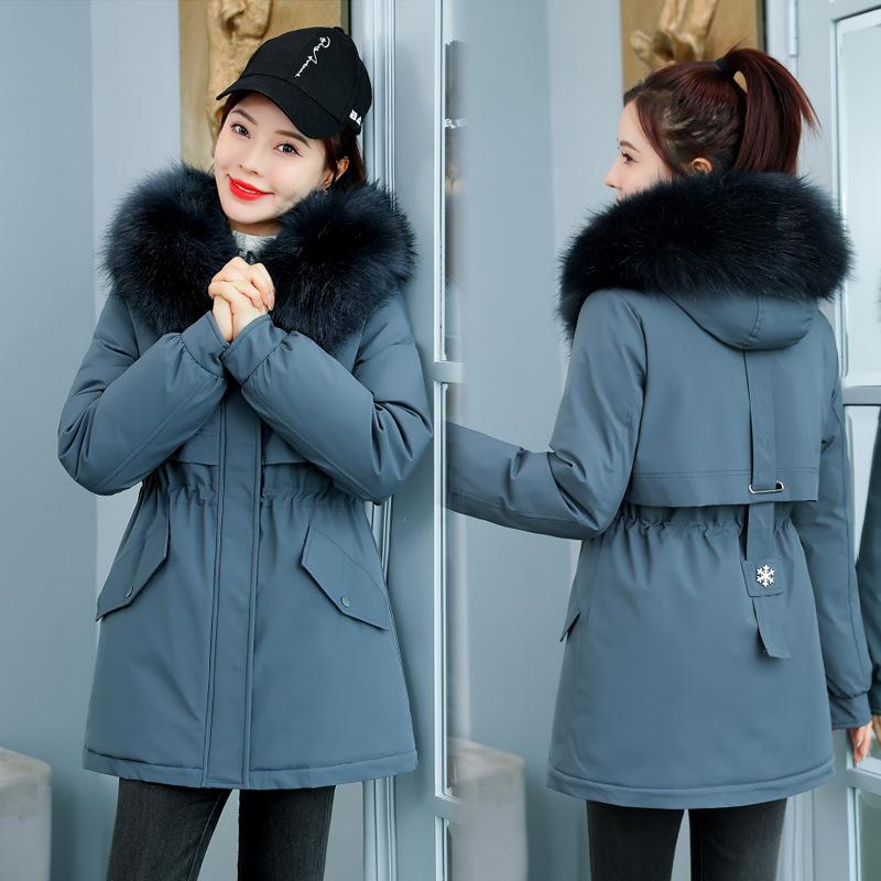 Pie Overcomes the 2024 Winter New Trend of Cotton-padded Women's Clothing, Down Cotton-padded Women's Clothing, Waist, Slim Fit and Warm Jacket