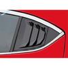 Car Rear Window Side Vent Shutter Louver Cover Trim For Mazda 3 Sedan 2014 - 2018 ABS Carbon Fiber Black Exterior Accessories