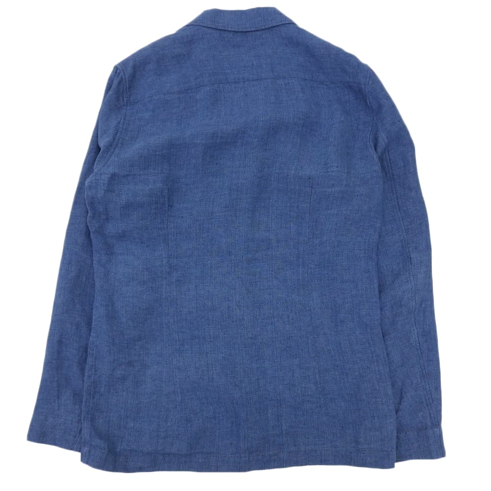 LARDINI Excellent condition AMA linen solid 2B light jacket, men's, blue, size S, JXAMAJ/EPSS60425 Jacket S blueUsed