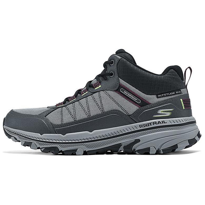 Skechers Go Run Trail Comfortable Mid-Top Lifestyle Casual Shoes Men sneaker Gray Black 220759C-GRY 42.5