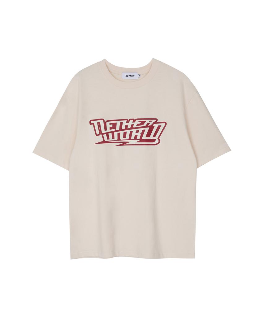 NETHERWORLD Netherworld Lightning Logo T-Shirt Natural