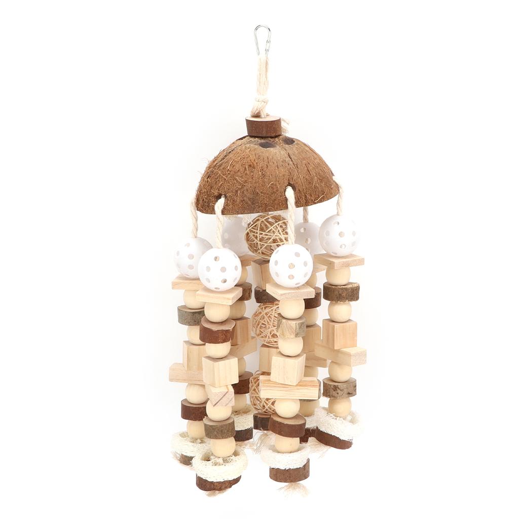 Parrot Toy Large Parrot Chewing Toy Coconut Shell Chew Toys for Medium Large Parrots