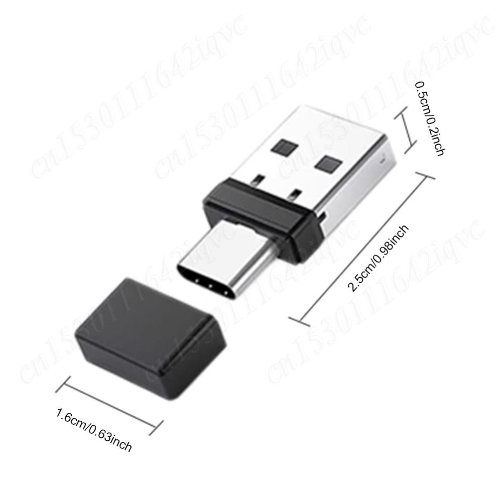 USB And Type C Mouse Jiggler 2 In 1 Undetectable Mouse Shaker Driver-Free Mouse Mover Prevent for Laptop Keep Computer Awake