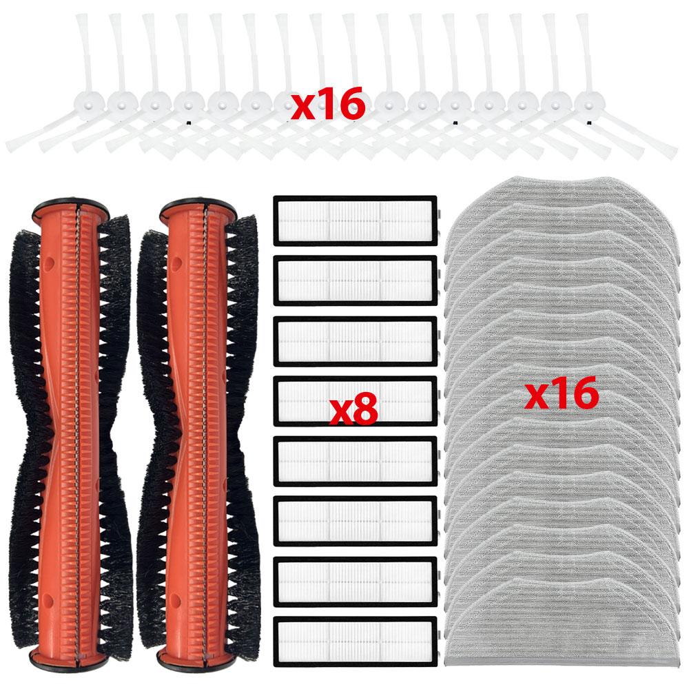 Mopptuch Lappen Seitenbürste HEPA Filter Ersatz Für Xiaomi Roboterstaubsauger S10T STFCR01SZ Verwicklungsschutz Kehren und Wischen