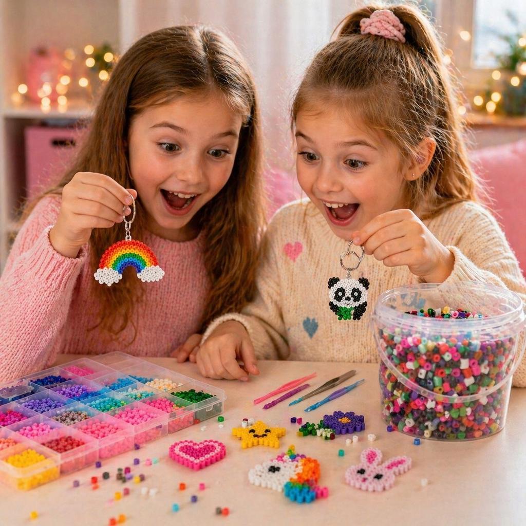 Iron-on beads 6800 pcs 5mm DIY iron-on set MIX