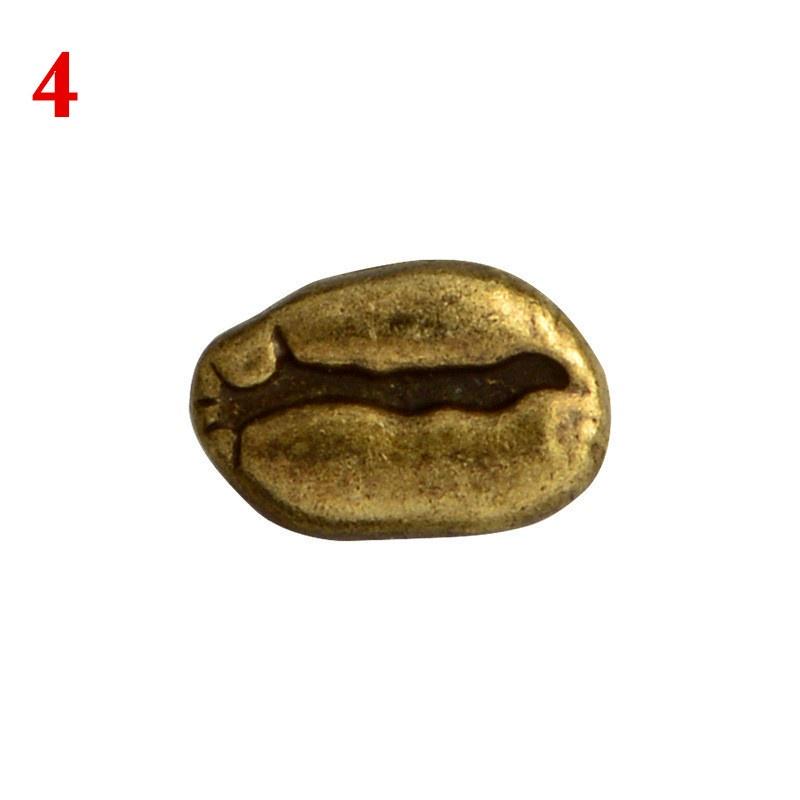4Colors Punk Style Coffee Bean Brooch Pin Jacket Clothing Badge Backpack Accessories 1pc