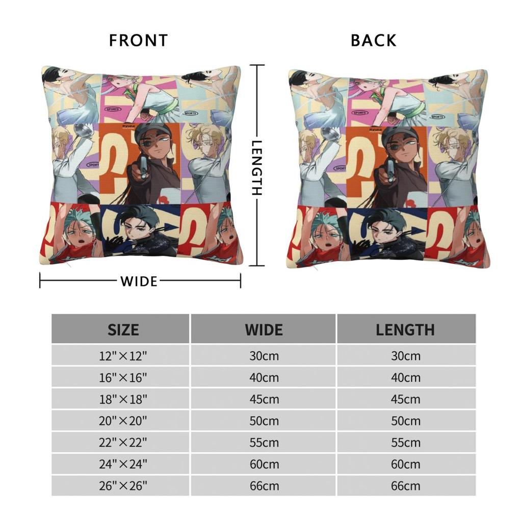 Alien Stage Anime Pillowcase Polyester Cushion Cover Gift Luka Ivan Till Mizi Pillow Case Cover Home Square 40X40Cm