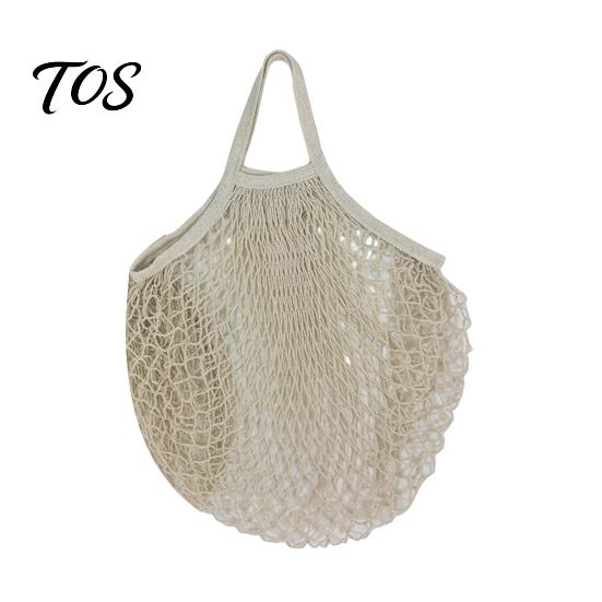 Reusable Grocery Bags for Kitchen Cotton Mesh Bag, Eco Friendly Foldable String Organic Produce Totes Lightweight Fruits Vegetables And Daily Shopping