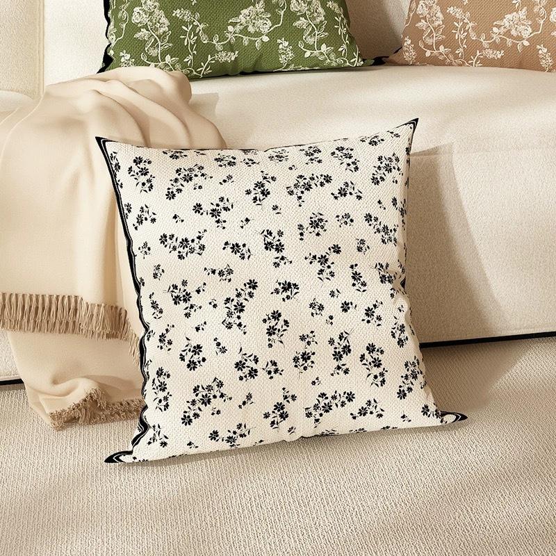

New Lamp Luxury French Cotton And Linen Retro Pillow Cover Home Sofa Cushion Pillow Cover Premium Durable Quality 45 * 45Cm