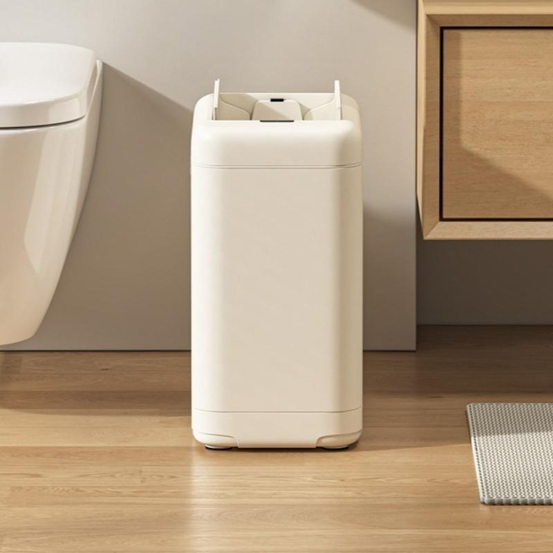 Induction Trash Can Large Capacity Smart Trash Bin Household Narrow Toilet Garbage Bathroom Home Cleaning Tools Accessories