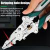 Foldable Wire Stripper Pulley Design Multi-function Electrician Wire Splitter Wire Winding Pliers Crimping Pliers Hand Tools