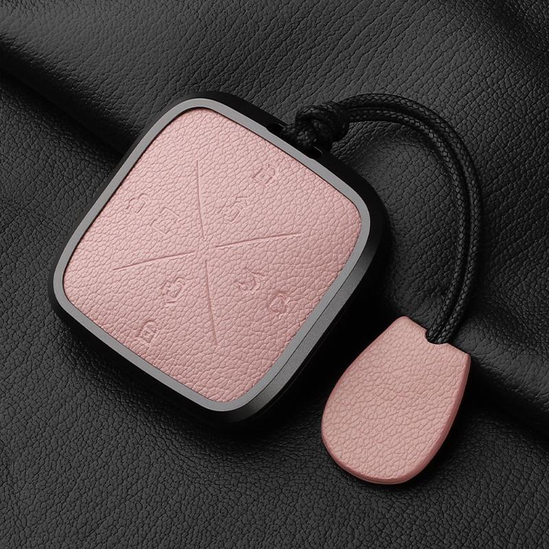 8 Button Aluminum Alloy Goatskin Car Key Case Cover For Zeekr X 001 009 2022 2023 Car Key Case Protect Fob